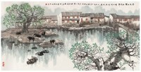 赵准旺 2006年作 春风又绿江南岸 镜心